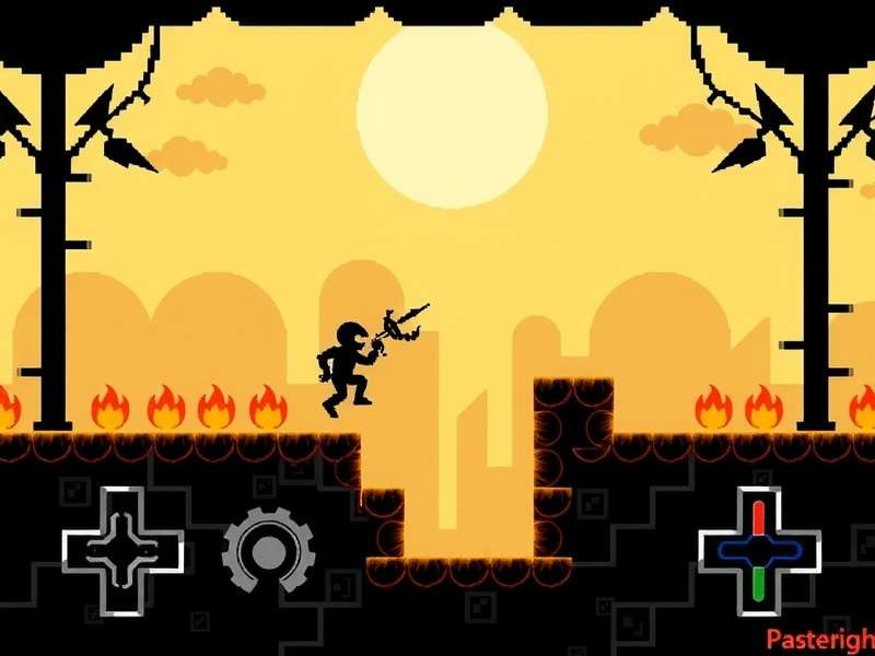 PAC MAN Game Boy cartridge being played on an original grey Game Boy