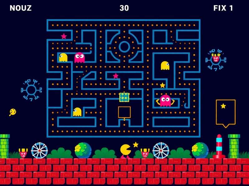 Classic Ms Pac Man Arcade Cabinet