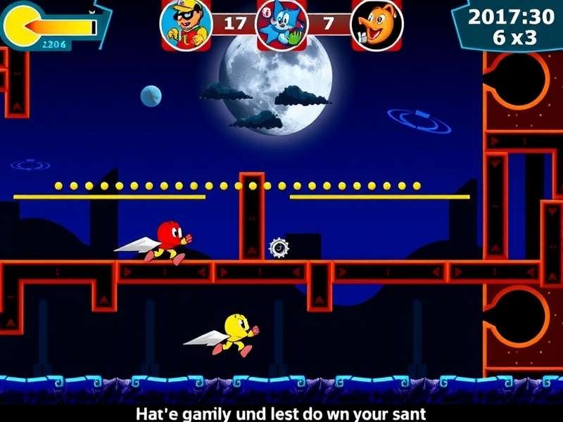 Classic PAC MAN arcade machine with yellow character