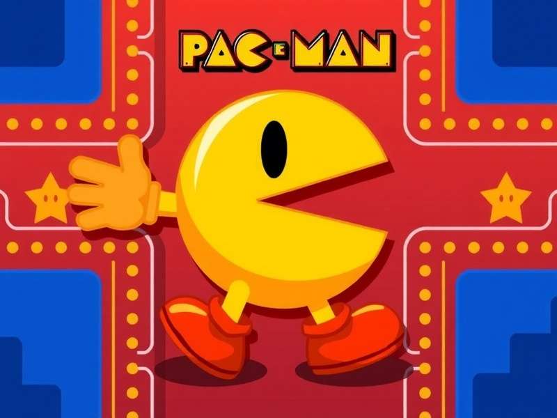 Vintage PAC MAN arcade machine in a gaming lounge