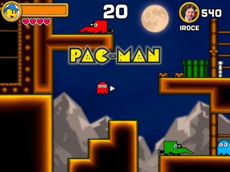 Xbox Series X console with PAC-MAN gameplay on a modern TV