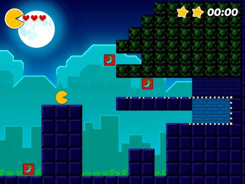 PAC MAN Game running on Windows PC with enhanced graphics