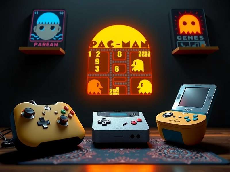 Historical timeline of PAC MAN game consoles from arcade to modern mini-consoles