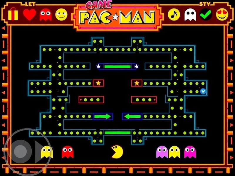 Classic PAC-MAN arcade cabinet with glowing screen