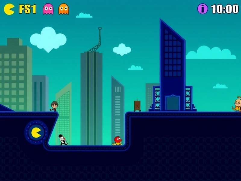 PAC MAN game running smoothly on a Windows 10 desktop and laptop