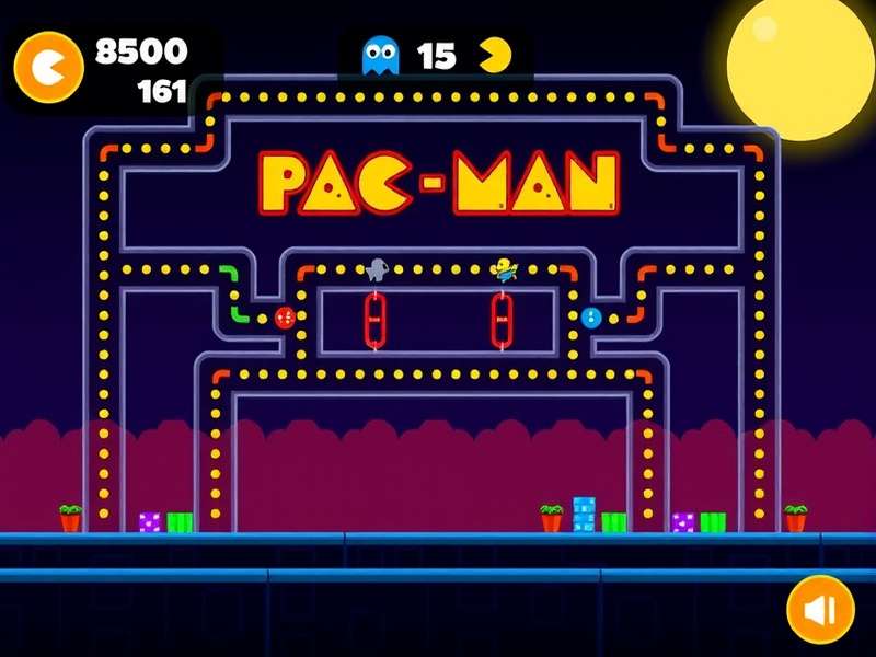 PAC-MAN Evolution Timeline from 1980 to 2024 showing free versions