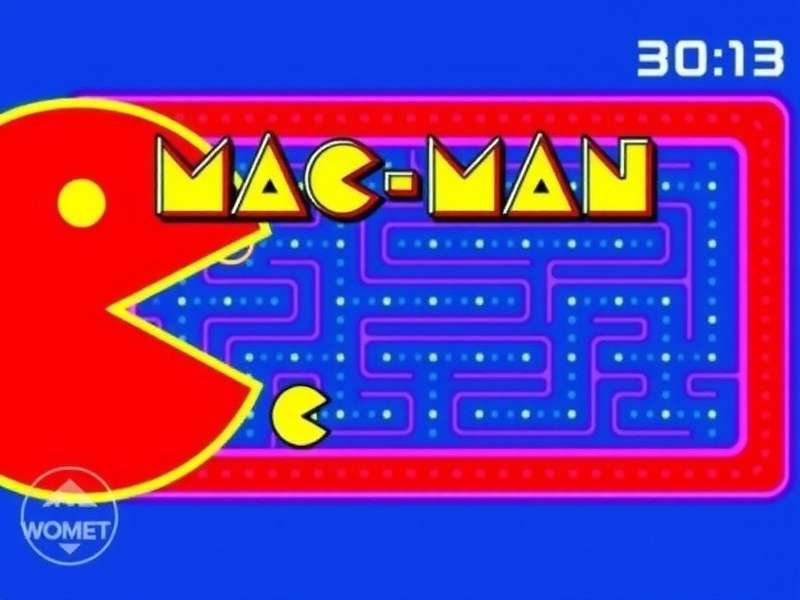 Ms Pac Man Gameplay Screenshot showing maze and characters