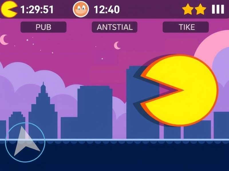 Pac-Man arcade machine in a retro setting