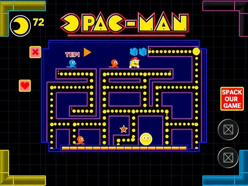 Classic Pac-man arcade cabinet in action