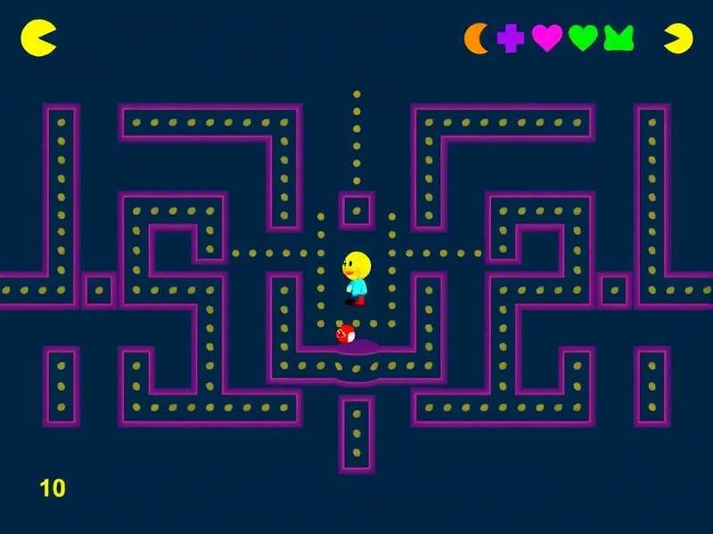 Detailed diagram showing PAC-MAN ghost movement patterns and attack vectors