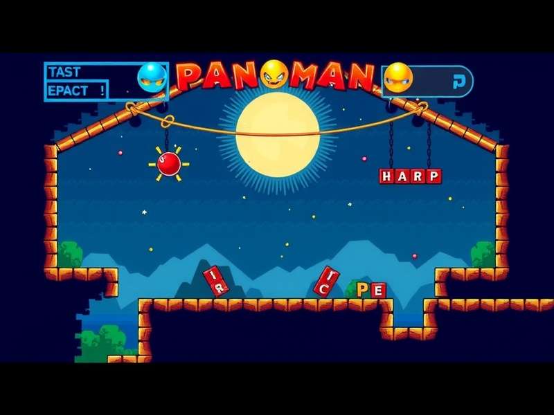 Vintage arcade cabinet showing PAC-MAN game screen