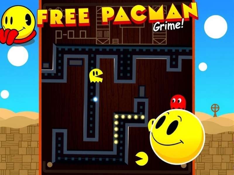 Pac-Man game being played on a modern laptop and smartphone