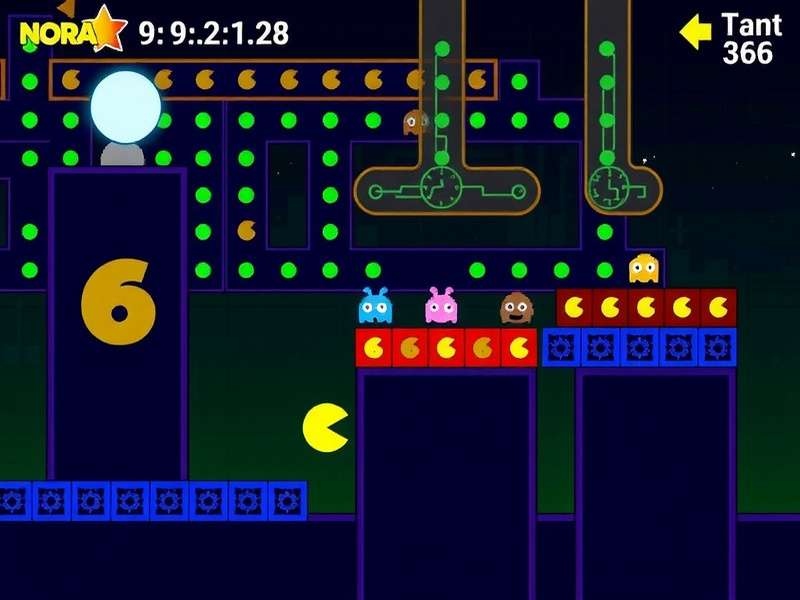 Timeline showing Pac-Man evolution from 1980 to present