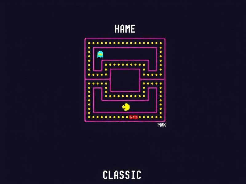 Original Pac-Man arcade cabinet in classic yellow