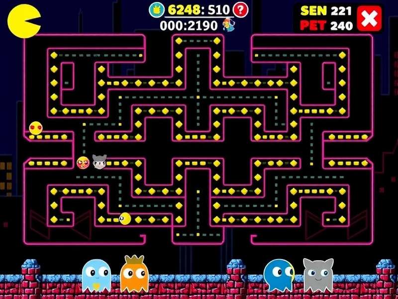 Pac Man Game Free — Play PAC MAN online without any cost, full maze action