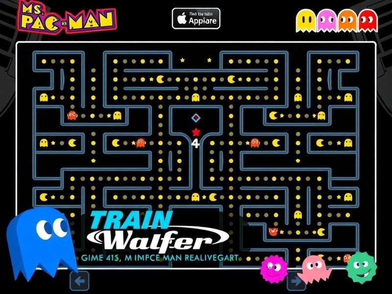 Ms Pac Man Games Free – vibrant PAC-MAN gameplay scene with ghosts and pellets