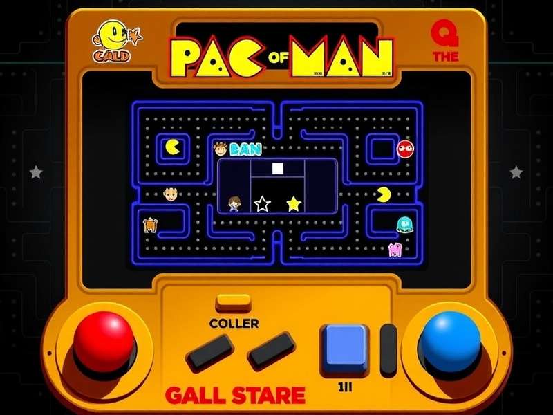 Image Of Pac Man Game Console – Control panel with joystick and buttons