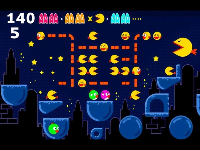 Pacman Jugar – Classic PAC MAN arcade gameplay with ghosts and power pellets
