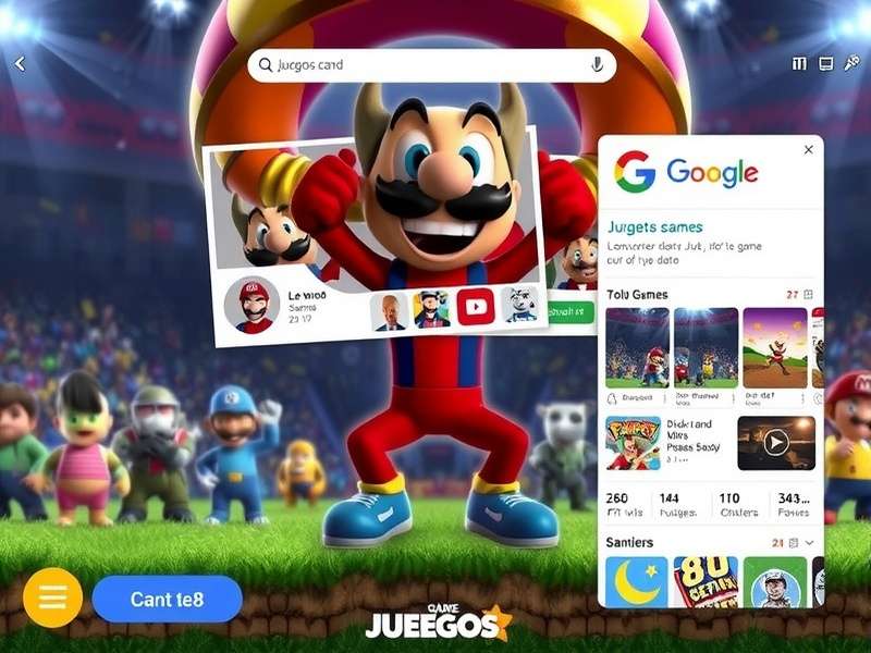 PAC MAN game arcade scene with ghosts – Juegos Google India