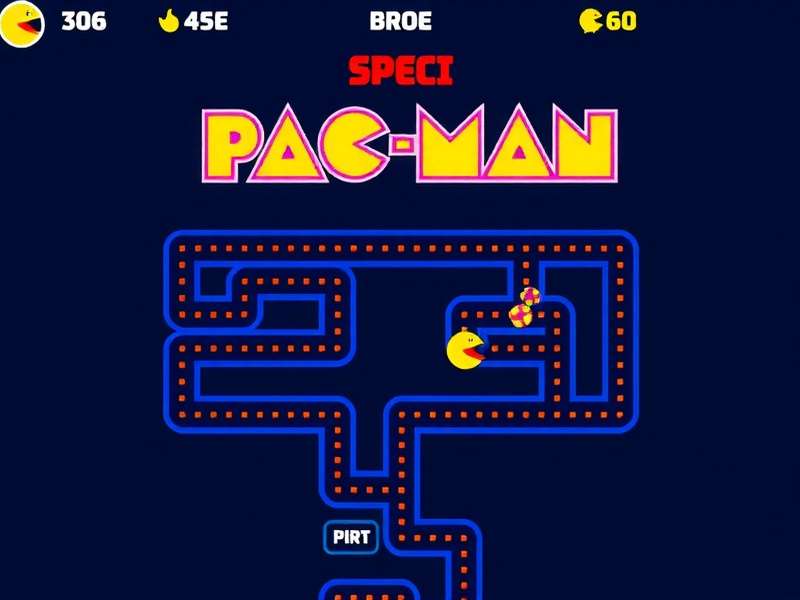 Pacman Game - Classic PAC MAN arcade character